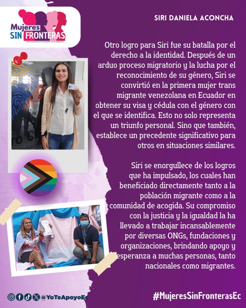 Siri Daniela Aconcha - #MujeresSinFronterasEc