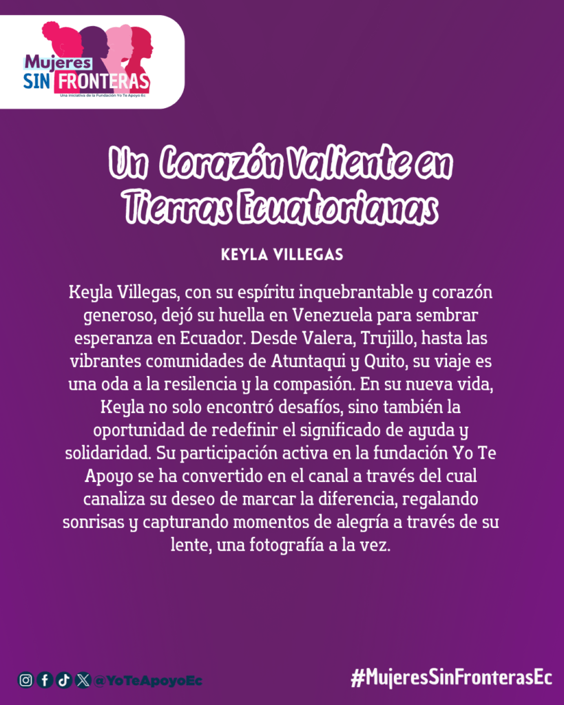 Keyla Villegas  #MujeresSinFronterasEc